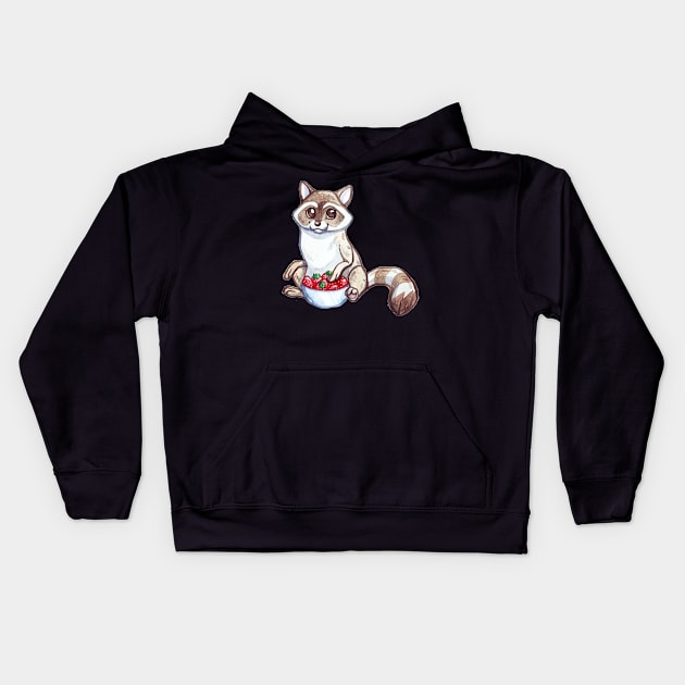 cute fox Kids Hoodie by hopeakorentoart